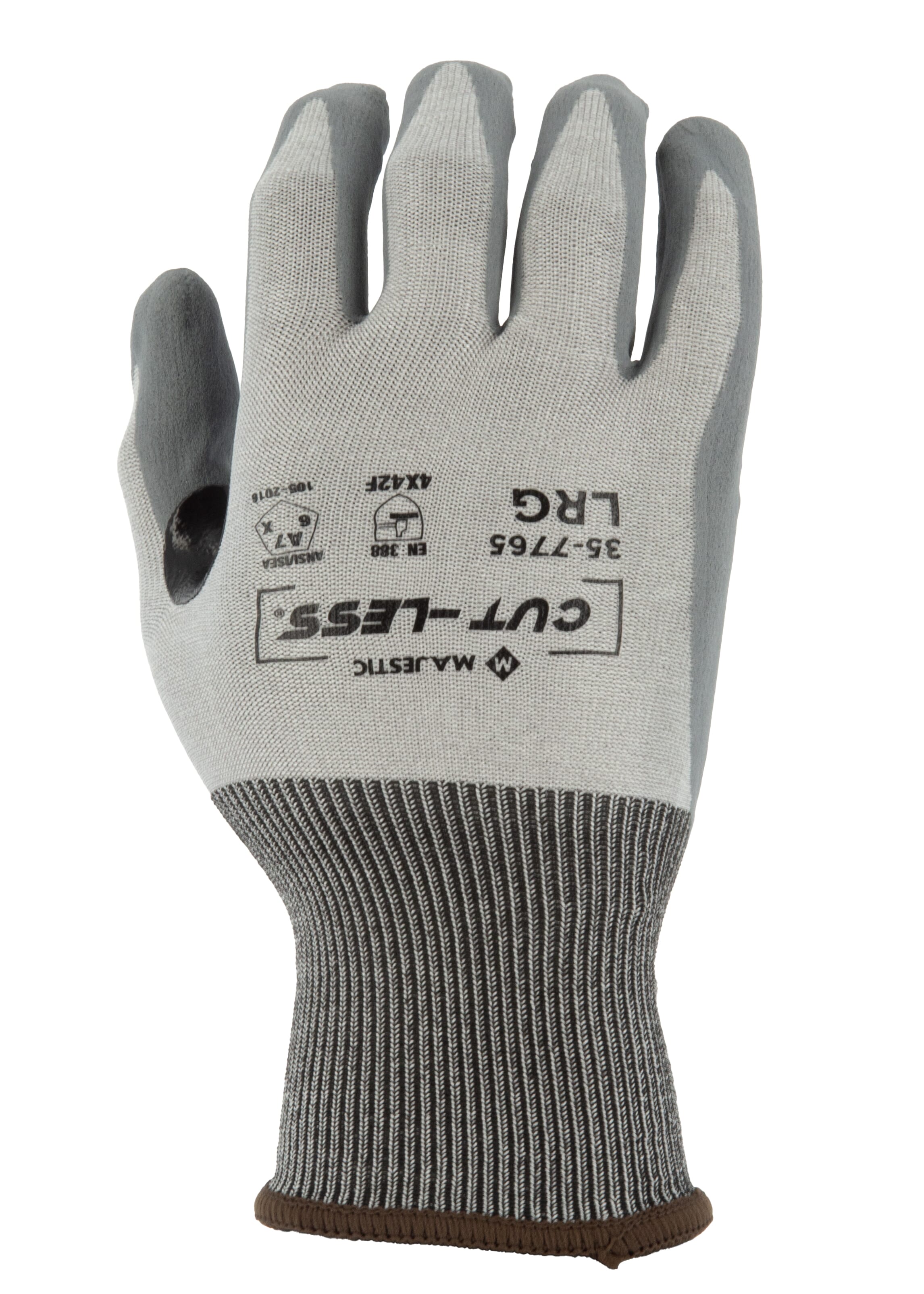 Cut-Less Korplex Glove with Foam Nitrile Palm, 18g, ANSI A7 Cut-Less Korplex Glove with Foam Nitrile Palm, 18g, ANSI A7